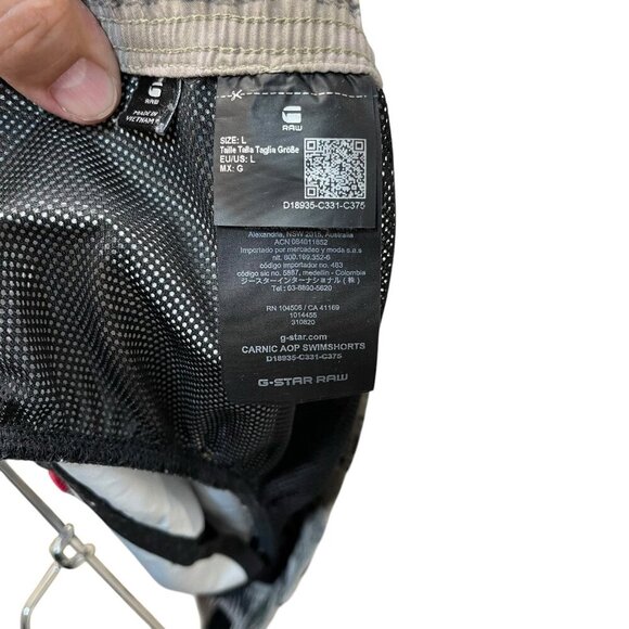 G-Star Raw Carnic All Over Print Swimming Shorts Men’s Size Large Elastic Waist - Picture 5 of 10